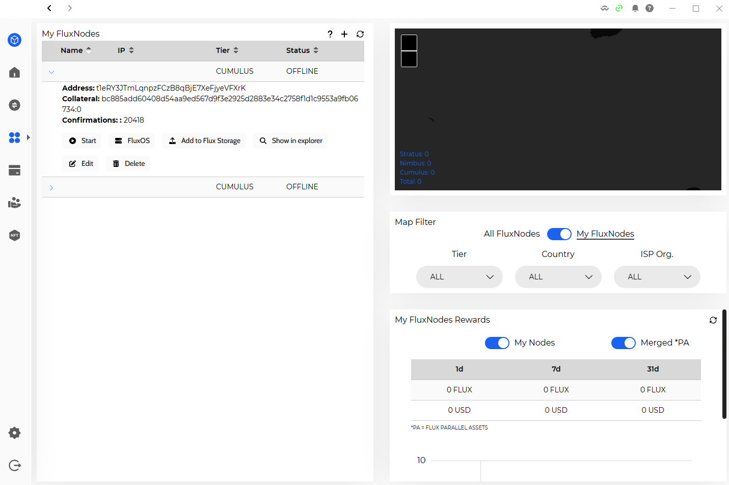Send the Required Amount of Flux to Your Wallet | Flux Documentation